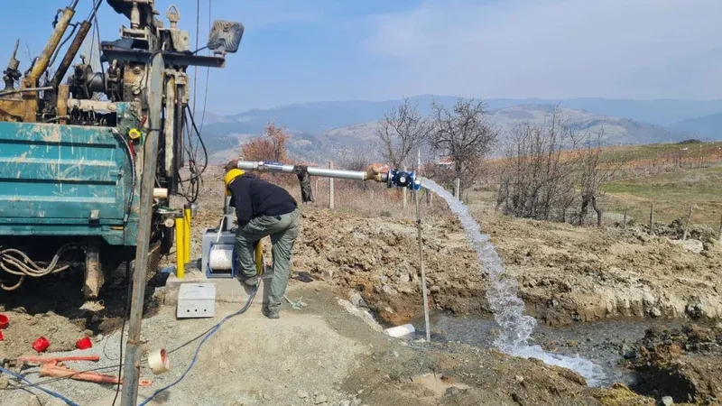 Açılan kuyuda yerinde arazi deneyi ve verim ölçümü